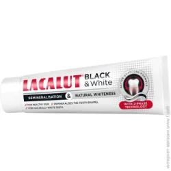 Lacalut Зубная паста Black&White 75 мл 75 г
