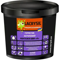 Lacrysil Герметик акриловый для швов белый 1,2 кг