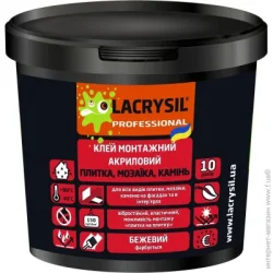 Lacrysil Клей для плитки и мозаики монтажный акриловый 8кг
