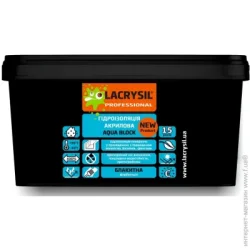 Lacrysil Гидроизоляция AQUA BLOCK голубая 7 кг
