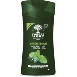 L`Arbre Vert Гель для душа 3 в 1 с экстрактом свежей мяты 250 мл