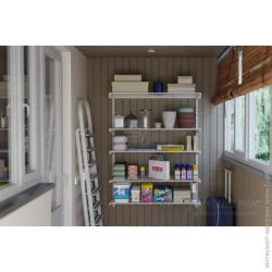 Larvij Гардеробная система комплект №1 Балкон белый