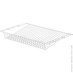 Larvij Полка для гардеробной системы 603x404 мм L9440WH с ограничителем белый