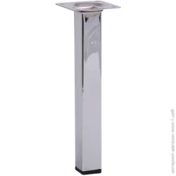 Larvij Мебельная ножка L61S20CH25 квадратная 25х25х200 мм хромированная