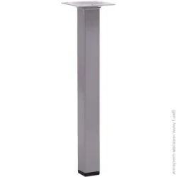 Larvij Мебельная ножка L61S25MS25 квадратная 25х25х250 мм серебристая