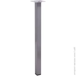 Larvij Мебельная ножка L61S40MS25 квадратная 25х25х400 мм серебристая