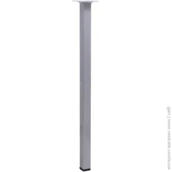 Larvij Мебельная ножка L61S50MS25 квадратная 25х25х500 мм серебристая