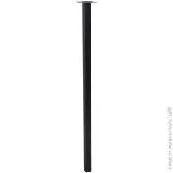 Larvij Мебельная ножка L61S70BL25 квадратная 25х25х700 мм черная