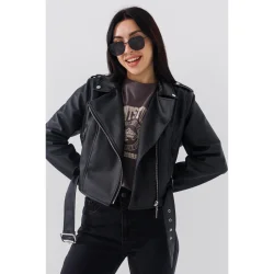 Lawa Куртка однотонная женская WBC02412 M Черный (2000990753403D)(LW)