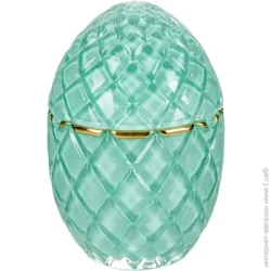 Le Glass Сахарница Chrystal 11,5 см бирюза 355-274