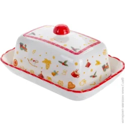 Lefard Маслянка з кришкою Christmas Delight 16,5 см 985-113