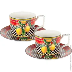 Сервіз Lefard Набір чайний Dolche Lemons 250 мл 4 предмети 922-095