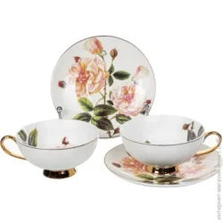 Сервиз Lefard Набор чашек с блюдцами Peony 200 мл 4 пр. 975-073
