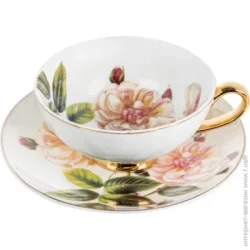 Чашка Lefard Чашка с блюдцем Peony 200 мл 975-072 - фарфор