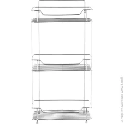 Полка для ванной комнаты Lemax Полка 3-х уровневая ЕВА-5002 S/S для ванной комнаты 290х160х580 мм