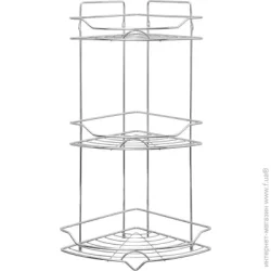 Полка для ванной комнаты Lemax Полка угловая 3-х уровневая EBA-5004 S/S