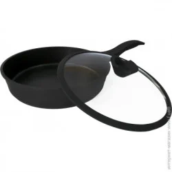 Сковорода Lessner Сковорода Black Pro 28 см 88374-28 з кришкою