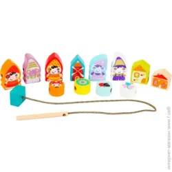 Cubika Игрушка Поселок гномов на шнуровке
