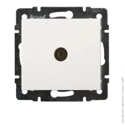 Lezard Розетка TV оконечная Rain белый 703-0288-130