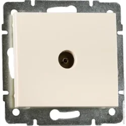 Lezard Розетка TV оконечная Rain крем 703-0388-130