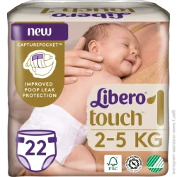 Libero Подгузники Touch 1 2-5 кг 22 шт.