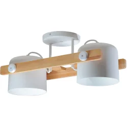 Light Set Люстра потолочная KONVALIA CRL160 2xE27 белый/дерево