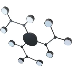 Light Set Люстра потолочная PROLISOK 9xGX53 черный