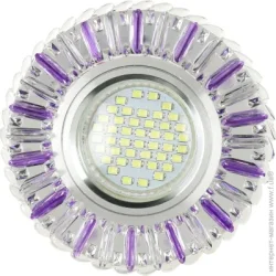 Lightmaster Світильник точковий з LED-підсвічуванням G5.3 4000 К прозорий CL7085 бузковий