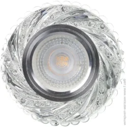Lightmaster Світильник точковий з LED-підсвічуванням G5.3 прозорий CL7087 голубий