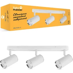 Lightmaster Світильник настінний MLT101-3 3x35 Вт GU10 білий/срібло