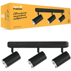 Lightmaster Светильник настенный MLT101-3 3x35 Вт GU10 черный/серебро