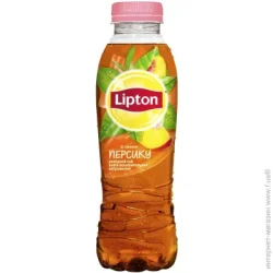 Lipton черный со вкусом персика негазированный 0.5 л (4823063108874)