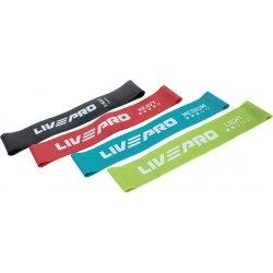 Эспандер Livepro LP8412 500x50мм, зеленый/красный/голубой/черный