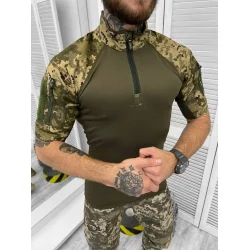 Logos Рубашка Тактическая с коротким рукавом р.4XL пиксель