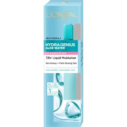 L'Oreal Paris Гель-флюїд для обличчя денний Геній зволоження для сухої і чутливої шкіри з ало' 70 мл