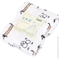 Lotus Собачки 100x120 белый (10995-4/dogs) полиэстер