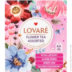 Чай квітковий 1.5г*32, пакет, асорті, LOVARE