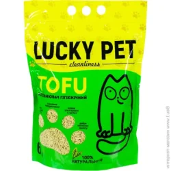 Наповнювач Lucky Pet Наповнювач для котячого туалету тофу зелений чай 2,6 кг