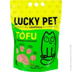 Lucky Pet Наполнитель для кошачьего туалета тофу клубника 2,6 кг