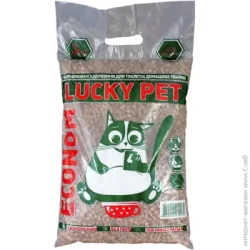 Lucky Pet Наполнитель для кошачьего туалета Эконом древесный 3 кг