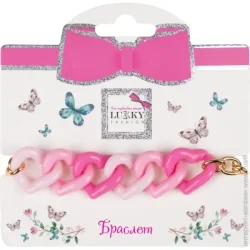 Браслет Lukky Fashion рожевий (T24659)