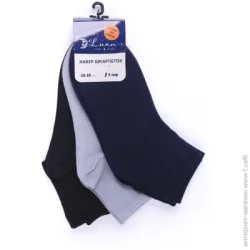Носки Luna Набор носков женских р.23-25 синий/черный/серый 3 шт.