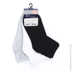 Носки Luna Набор носков женских р.23-25 черный/светло-серый/белый 3 шт.