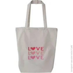 Luna Сумка-шоппер Love Love Love 42x40x13,5 см бежевый