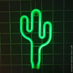 Luna Неоновая вывеска LUDS-NEO-36 Кактус зеленый