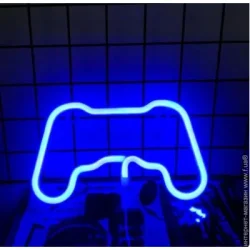 Luna Неоновая вывеска LUDS-NEO-54 Джойстик теплый белый/синий/розовый