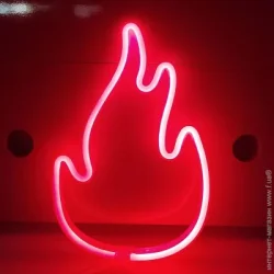 Luna Неоновая вывеска LUDS-NEO-56 Огонь красный