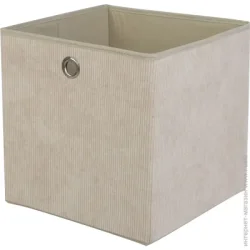 Коробка Luna Home Короб для хранения Comfort с люверсой кремоввый 270x270x270 мм