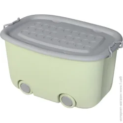 Luna Home Ящик для іграшок зелений на колесах Kids L 390x310x580 мм