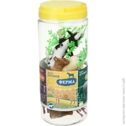 Фигурка с аксессуарами Luna Kids Игрушечный набор Тубус Ферма 32х23х19 см. 16 элементов YX-4003B